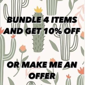 4 items for 10% off deal when bundled. Limited time only!!
